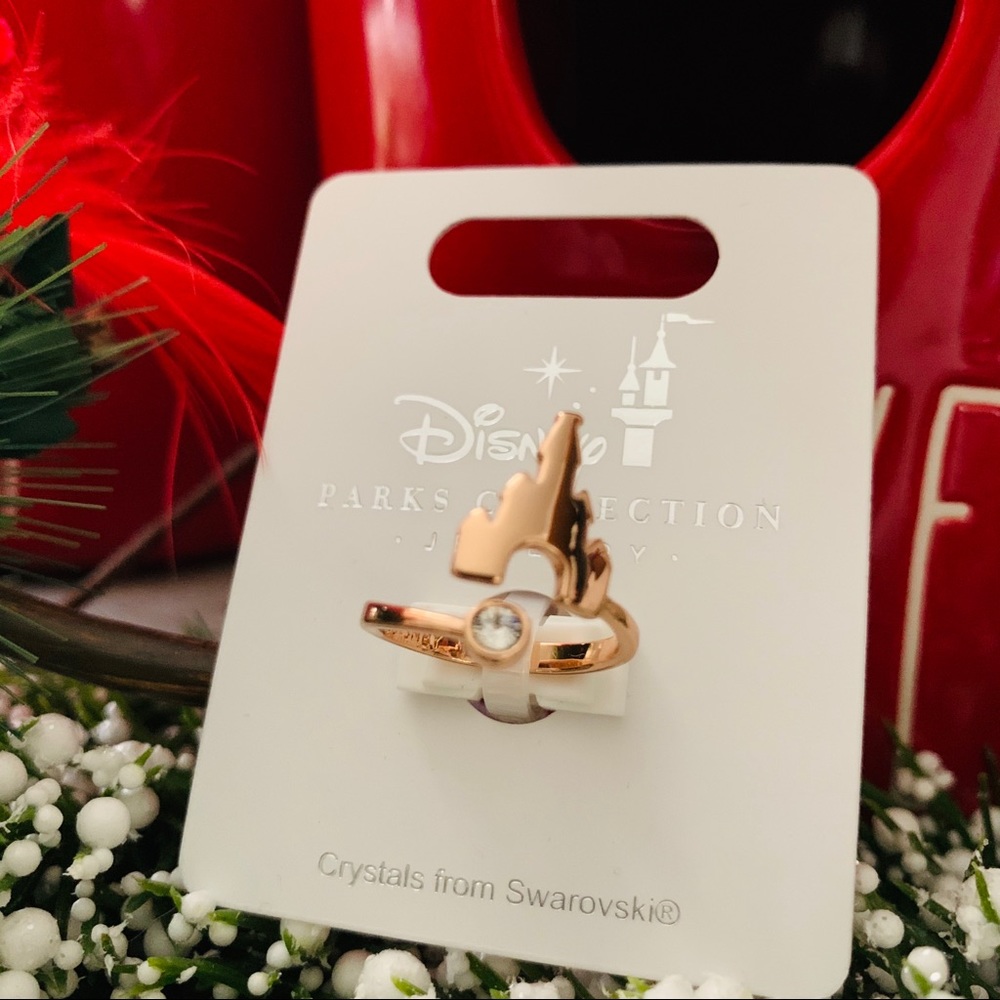 Disney Parks Collection Rose Gold Castle Ring - Picture 3 of 4